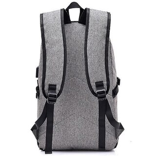 Foto 4 | Foto 4 | Mochila Huoguo Multifuncional Empresarial Antirrobo Usb Gris - Venta Internacional.