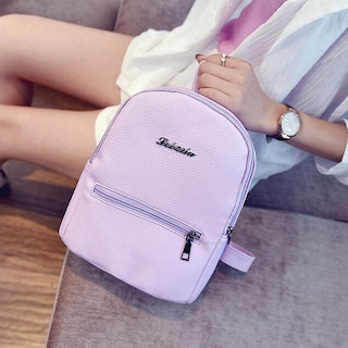 Foto 2 | Foto 2 | Mochila Escolar Huoguo, Bolso De Viaje De Piel Para Niñas - Venta Internacional.