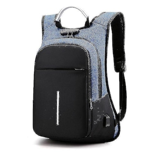 Foto 1 | Foto 1 | Mochila Huoguo Blue Para Portátil De 16 Pulgadas Con Bloqueo Con Contraseña - Venta Internacional.