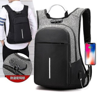 Foto 3 | Foto 3 | Mochila Huoguo Blue Para Portátil De 16 Pulgadas Con Bloqueo Con Contraseña - Venta Internacional.