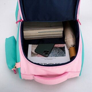 Foto 4 | Foto 4 | Mochila Sanlin Beans Con Bonito Gato De Dibujos Animados Para Niñas, Nailon, Color Morado - Venta Internacional.