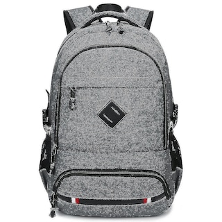 Foto 1 | Foto 1 | Mochila Huoguo Usb Con Carga Impermeable Gris Para La Escuela - Venta Internacional.