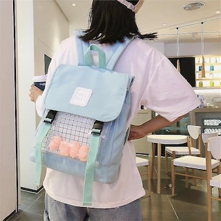 Foto 3 | Foto 3 | Mochila Huoguo Cute Cartoon Transparente Para Mujer - Venta Internacional.