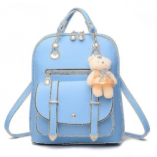Foto 3 | Foto 3 | Mochila Huoguo De Piel Sintética Negra A La Moda Casual Para Mujer - Venta Internacional.
