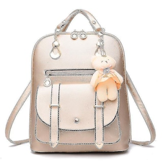 Foto 4 | Foto 4 | Mochila Huoguo De Piel Sintética Negra A La Moda Casual Para Mujer - Venta Internacional.