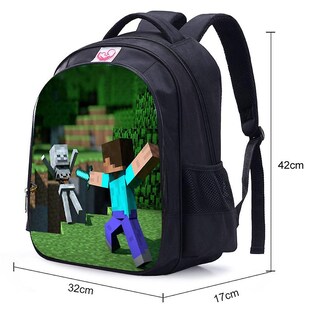 Foto 4 | Foto 4 | Mochila Sanlin Beans Minecraft Impermeable Para Niños - Venta Internacional.