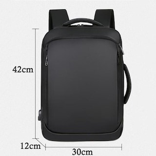 Foto 1 | Foto 1 | Mochila Para Portátil Sanlin Beans Con Carga Usb Impermeable (negra) - Venta Internacional.