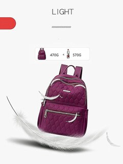 Foto 1 | Foto 1 | Mochila Huoguo Travel Impermeable Para Mujer Morada 26x13x33c - Venta Internacional.