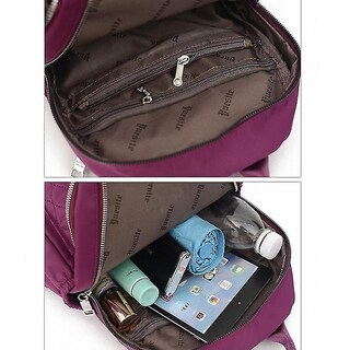Foto 3 | Foto 3 | Mochila Huoguo Travel Impermeable Para Mujer Morada 26x13x33c - Venta Internacional.