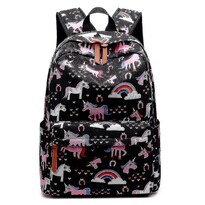 Mochila Huoguo De Lona Negra Impermeable Para Niños Y Escuelas - Venta Internacional.