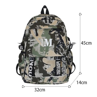 Foto 3 | Foto 3 | Mochila Huoguo Youth School, Tela Oxford Verde, 32 X 14 X 45 Cm - Venta Internacional.