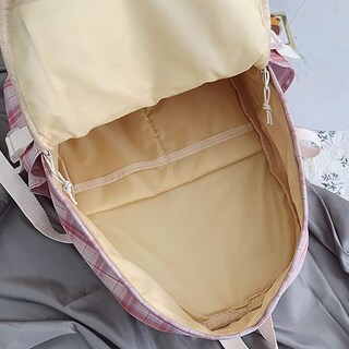 Foto 3 | Foto 3 | Mochila Sanlin Beans Harajuku Ulzzang High School Pink Nylo - Venta Internacional.