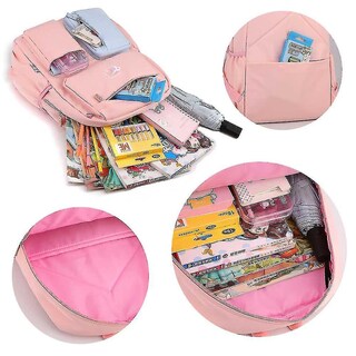 Foto 3 | Foto 3 | Mochila Huoguo Student Impermeable Ligera Púrpura - Venta Internacional.