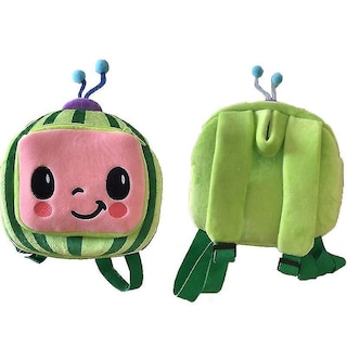 Foto 3 | Foto 3 | Mochila Escolar Infantil Huoguo Cocomelon Plush Verde/rosa - Venta Internacional.