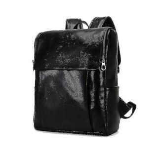 Foto 2 | Foto 2 | Mochila Huoguo, Bolso De Viaje De Piel Sintética Para Hombre, Color Negro - Venta Internacional.