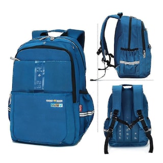 Foto 1 | Foto 1 | Mochila Huoguo De Poliéster Azul Impermeable Para Niños De 6 A 10 Años - Venta Internacional.