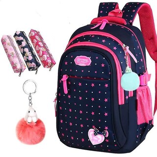 Foto 1 | Foto 1 | Mochila Huoguo De Nailon Con Estampado De Estrellas Para Niñas De Primaria - Venta Internacional.