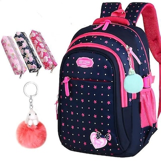 Foto 2 | Foto 2 | Mochila Huoguo De Nailon Con Estampado De Estrellas Para Niñas De Primaria - Venta Internacional.