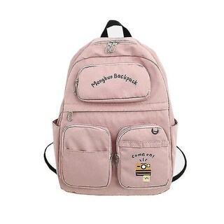Foto 1 | Foto 1 | Mochila Huoguo De Nailon Impermeable De Gran Capacidad Para Mujer, Color Rosa - Venta Internacional.