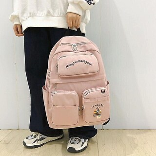 Foto 2 | Foto 2 | Mochila Huoguo De Nailon Impermeable De Gran Capacidad Para Mujer, Color Rosa - Venta Internacional.