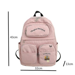 Foto 5 | Foto 5 | Mochila Huoguo De Nailon Impermeable De Gran Capacidad Para Mujer, Color Rosa - Venta Internacional.