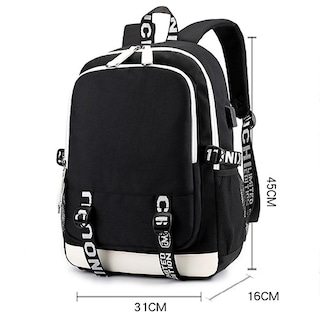 Foto 4 | Foto 4 | Mochila Sanlin Beans Stranger Things Recargable Por Usb Azul - Venta Internacional.