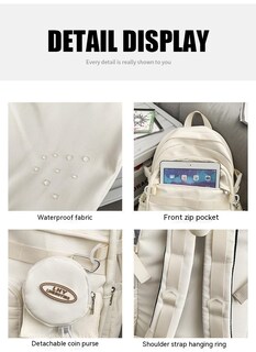 Foto 4 | Foto 4 | Mochila Casual De Gran Capacidad Para Hombres Y Mujeres - Venta Internacional.