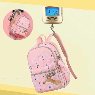 Foto 2 | Foto 2 | Mochila Huoguo School De Nailon Impermeable Para Estudiantes Rosa - Venta Internacional.