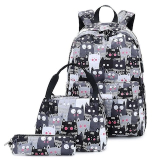 Foto 1 | Foto 1 | Mochila Huoguo De Gran Capacidad Para Escuela Secundaria Negra - Venta Internacional.