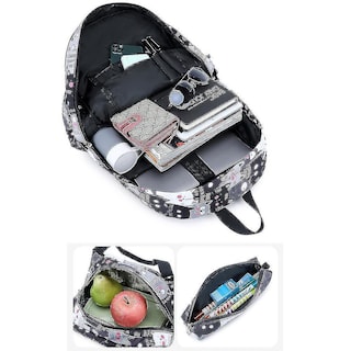 Foto 3 | Foto 3 | Mochila Huoguo De Gran Capacidad Para Escuela Secundaria Negra - Venta Internacional.