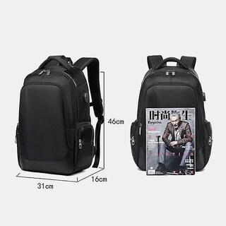 Foto 3 | Foto 3 | Mochila Huoguo De Nailon De Gran Capacidad Para Hombre Con Puerto De Carga Usb - Venta Internacional.