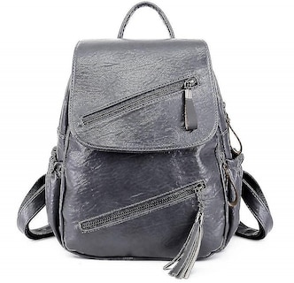 Foto 4 | Foto 4 | Mochila Huoguo College Shoulder Harbor Negra 25x14x32cm - Venta Internacional.