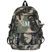 Mochila Huoguo Youth School, Tela Oxford Verde, 32 X 14 X 45 Cm - Venta Internacional.