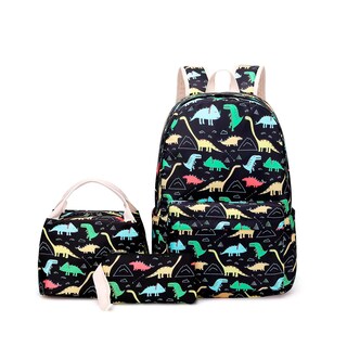 Foto 1 | Foto 1 | Set De Mochila Escolar Huoguo Dinosaur Para Niñas Y Niños Adolescentes - Venta Internacional.