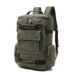 Foto 1 | Foto 1 | Mochila Huoguo De Lona Con Hombros, Casual, Verde Militar, 46x30x - Venta Internacional.
