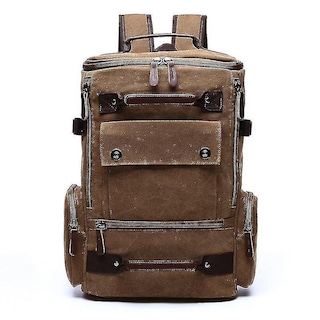 Foto 4 | Foto 4 | Mochila Huoguo De Lona Con Hombros, Casual, Verde Militar, 46x30x - Venta Internacional.