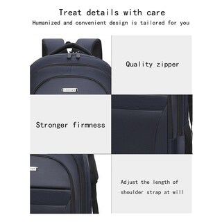 Foto 4 | Foto 4 | Mochila De Viaje Para Portátil Huoguo, Impermeable, Antirrobo, Más De 18 Litros, Azul - Venta Internacional.