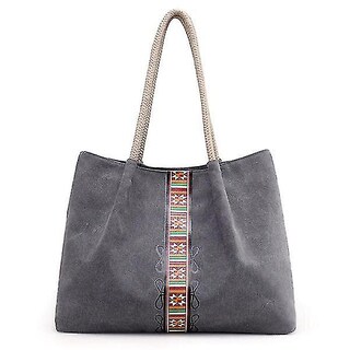 Foto 1 | Foto 1 | Mochila Huoguo De Lona Para Mujer, Retro, Vintage, Gris, 39 X 30 X 11 Cm - Venta Internacional.