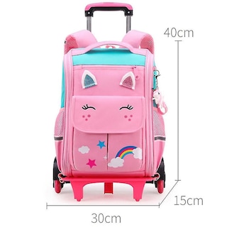 Foto 5 | Foto 5 | Mochila Trolley School Mochila Huoguo De Nailon Para Mujer, Primaria - Venta Internacional.