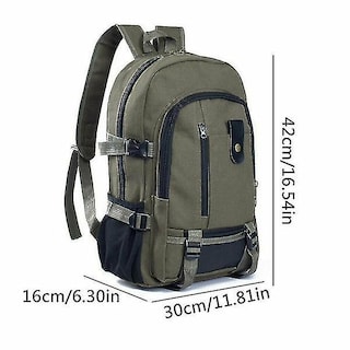 Foto 2 | Foto 2 | Mochila Huoguo Leisure Travel, Lona Negra, 43 Cm X 29 Cm X 15 - Venta Internacional.