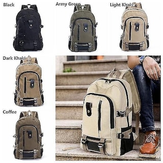 Foto 3 | Foto 3 | Mochila Huoguo Leisure Travel, Lona Negra, 43 Cm X 29 Cm X 15 - Venta Internacional.