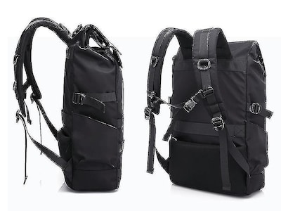 Foto 2 | Foto 2 | Mochila Huoguo Para Portátil De Viaje Para Hombre, Resistente Al Agua, Negra - Venta Internacional.