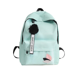 Foto 1 | Foto 1 | Mochila Huoguo Fashion Neutral Canvas School Green 29x39x13 - Venta Internacional.