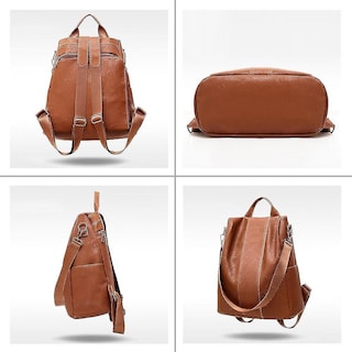 Foto 2 | Foto 2 | Mochila Huoguo De Viaje Para Mujer, Piel Sintética, Antirrobo, Impermeable - Venta Internacional.