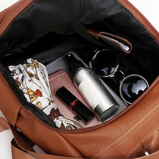 Foto 3 | Foto 3 | Mochila Huoguo De Viaje Para Mujer, Piel Sintética, Antirrobo, Impermeable - Venta Internacional.