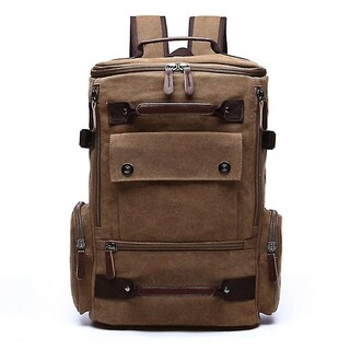 Foto 5 | Foto 5 | Mochila Huoguo Vintage Canvas Travel Para Hombre De 36-55 L De Capacidad - Venta Internacional.