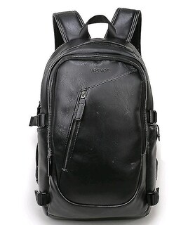 Foto 4 | Foto 4 | Mochila Huoguo, Casual, De Viaje, Para Ordenador, Piel Sintética, Negra - Venta Internacional.