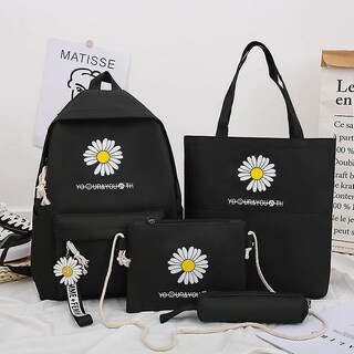 Foto 2 | Foto 2 | Mochila Huoguo, Mochila Para Libros, Estudiantes Universitarios, 20 Litros, Con Juego De 4 Piezas - Venta Internacional.