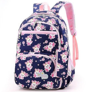 Foto 1 | Foto 1 | Mochila Huoguo Para Niñas De Primaria Y Secundaria Azul Marino - Venta Internacional.