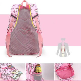 Foto 3 | Foto 3 | Mochila Huoguo Para Niñas De Primaria Y Secundaria Azul Marino - Venta Internacional.